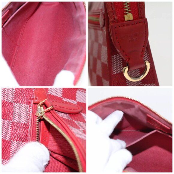 LOUIS VUITTON Damier Color Module Clutch Bag 2way Red - Picture 15 of 16